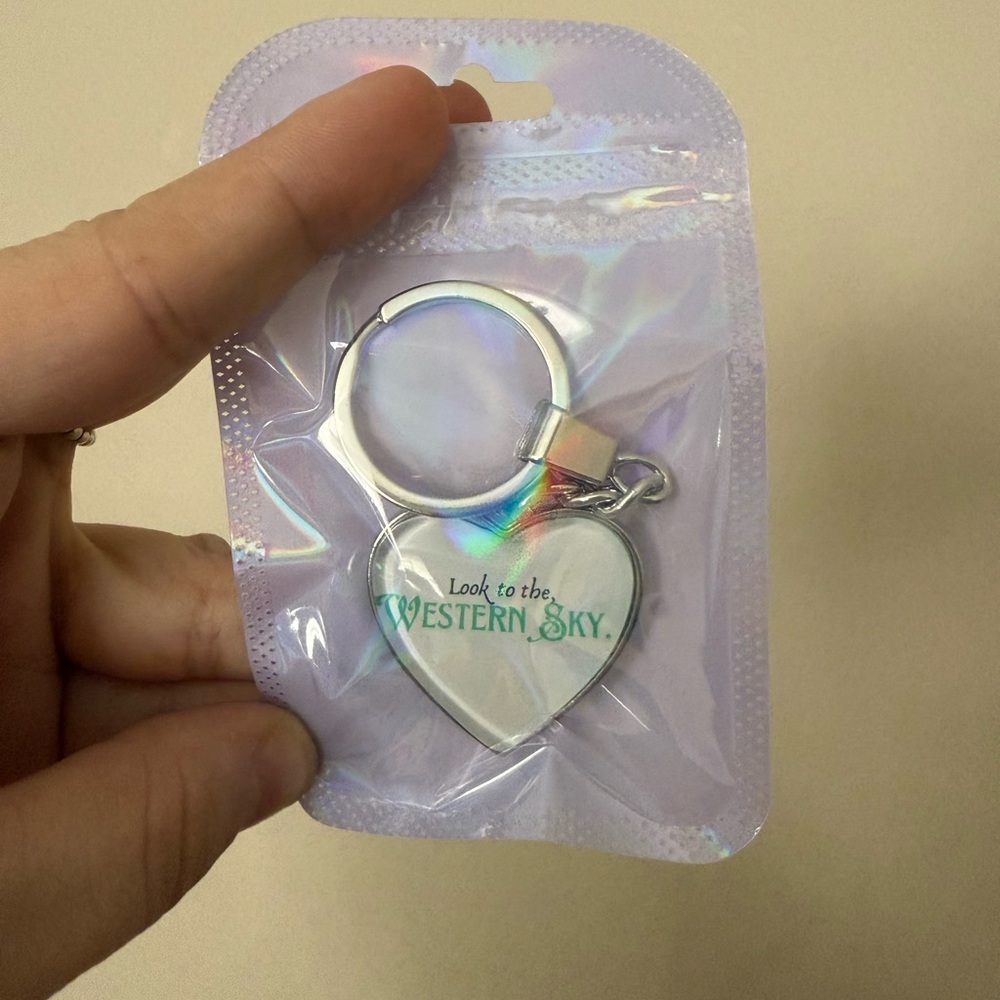 ✨Heart-Shaped Keychain with WICKED Quote